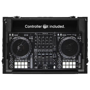 Odyssey 810271 Industrial Board Glide Style 1U Case w/ Wheels - Custom Fit for DDJ-1000/SRT; 33.5" W 22.25" D 12" H-Easy Music Center