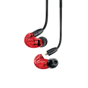 Shure SE215SPE-RED Sound Isolating Earphones w/ Dynamic MicroDriver, Red-Easy Music Center