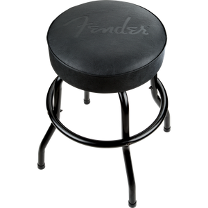 Fender 919-2022-001 Fender® Embossed Black Logo Barstool, Black-Easy Music Center