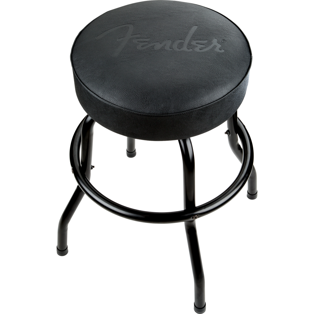 Fender 919-2022-001 Fender® Embossed Black Logo Barstool, Black-Easy Music Center