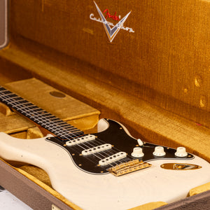 Fender 923-2001-637 Custom Shop, 1962 Strat, Journyman Relic w/ CC Hardware, Vintage Blonde (#CZ572629)-Easy Music Center