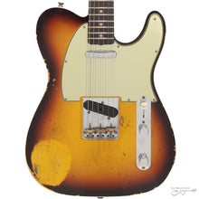 Load image into Gallery viewer, Fender 923-6080-896 Custom Shop (#CS567638), LTD 1960 Tele Custom, Heavy Relic, Faded Aged Chocolate 3-Color Sunburst-Easy Music Center

