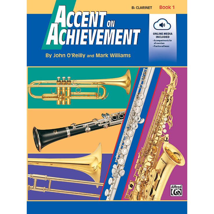 Alfred A-17084 Accent on Achievement Book 1 - Clarinet-Easy Music Center