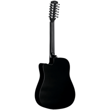 Load image into Gallery viewer, Alvarez AD60CE-12-BLK Artist Dreadnought 12-string Guitar, Spruce Top, Mah b/s, Cutaway, Electronics, Black-Easy Music Center
