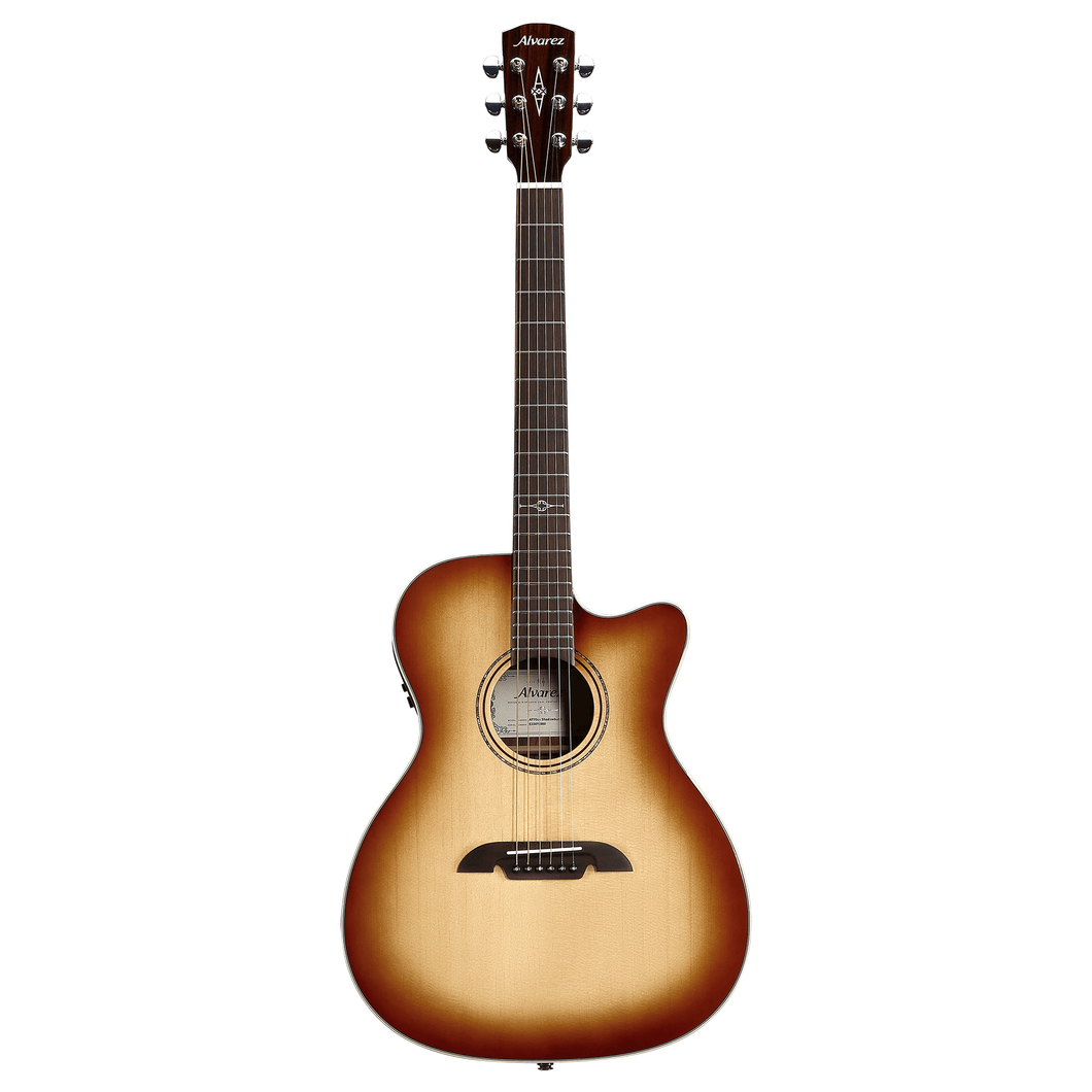 Alvarez AF70CE-SHB Artist OM Guitar, Spruce To, RW b/s, Cutaway, Electronics, Shadowburst-Easy Music Center