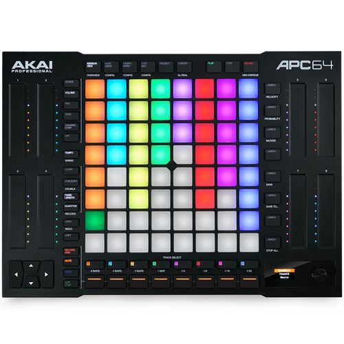 Akai APC64 Ableton Live Controller w/ 64 Pads, 8 Touch Strips-Easy Music Center