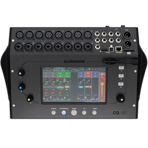 Allen & Heath CQ-18T Compact 18-Channel Digital Mixer w/ Screen-Easy Music Center