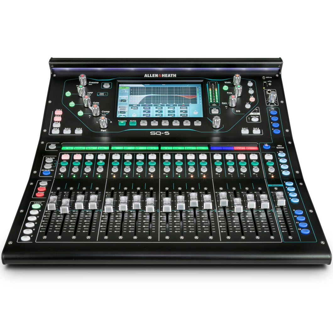 Allen & Heath SQ-5 Compact Digital Mixer, 96kHz XCVI FPGA processing, 17 Faders, 16 Onboard Preamps-Easy Music Center