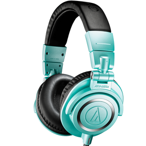 Audio-technica ATH-M50XIB Pro Closed-back Headphone, Full, Ice Blue-Easy Music Center