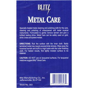 Blitz BL303 Silver Polish Cloth-Easy Music Center