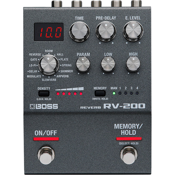 Boss RV-200 200 Series Reverb Pedal-Easy Music Center