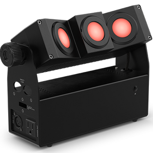 Chauvet EZBEAMQ3ILS EZbeam Q3 ILS Wall Accent and Effect Light, Battery-Powered-Easy Music Center