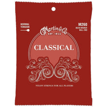 Load image into Gallery viewer, Martin M260 Classical Normal Tension 80/20 Ball End Guitar Strings-Easy Music Center
