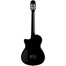 Load image into Gallery viewer, Cordoba STAGE-BLACK-BURST Fully Hollow Thin Body Classical Guitar w/ Electronics, Black Burst Flame Maple Top, Solid Mah b/s-Easy Music Center
