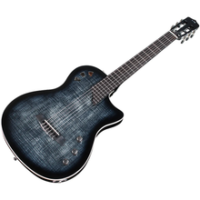 Load image into Gallery viewer, Cordoba STAGE-BLACK-BURST Fully Hollow Thin Body Classical Guitar w/ Electronics, Black Burst Flame Maple Top, Solid Mah b/s-Easy Music Center
