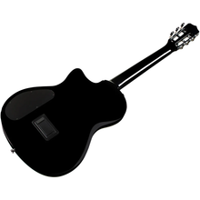 Load image into Gallery viewer, Cordoba STAGE-BLACK-BURST Fully Hollow Thin Body Classical Guitar w/ Electronics, Black Burst Flame Maple Top, Solid Mah b/s-Easy Music Center
