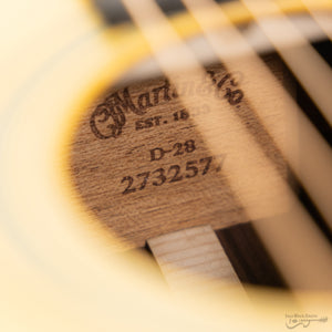 Martin D-28-SATIN D28 Dreadnought Acoustic Guitar, Satin Finish (#2732577)-Easy Music Center