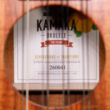 Load image into Gallery viewer, Kamaka HF38 Koa 8-String Tenor Ukulele with Case (#260041)
