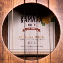 Load image into Gallery viewer, Kamaka HB-3 Hawaiian Handmade Koa Tenor Bell Shape Ukulele (#260115)
