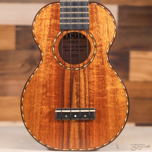 Kamaka HF-1D Deluxe Koa Soprano Ukulele (#240160)-Easy Music Center