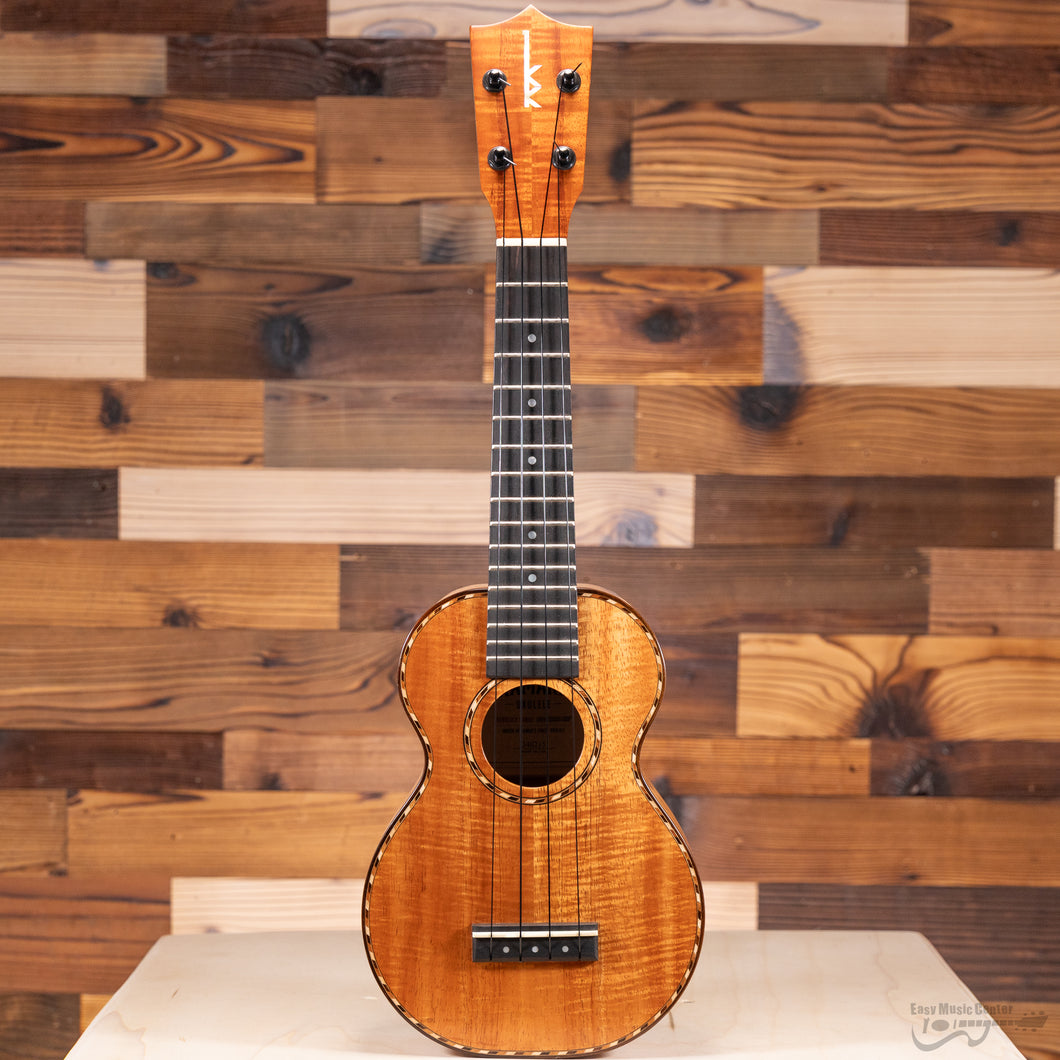 Kamaka HF-1D Deluxe Koa Soprano Ukulele (#240215)-Easy Music Center