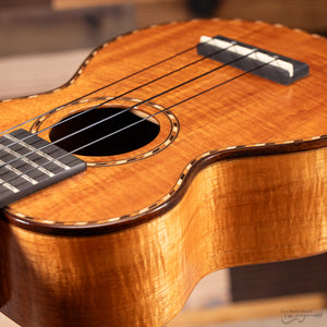 Kamaka HF-1D Deluxe Koa Soprano Ukulele (#240215)-Easy Music Center