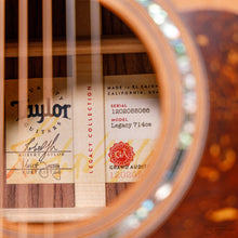 Load image into Gallery viewer, Taylor LEGACY-714CE Legacy Grand Auditorium w/ X-Bracing, Cuatway, Electronics, Cedar Top, RW b/s, Natural (#1202055066)-Easy Music Center
