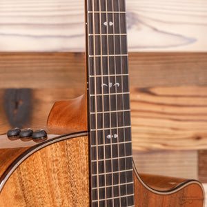 Taylor 724CE-GLOSS Gloss Grand Auditorium - All Koa, Cutaway, Electronics (#1204165073)-Easy Music Center