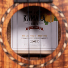 Load image into Gallery viewer, Kamaka HF-3D Deluxe Koa Tenor Ukulele (#260180)
