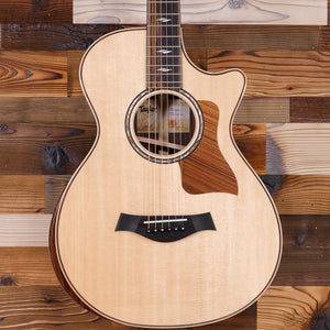 Taylor 812CE-12-FRET Grand Concert - Cutaway, Electronics, Natural (#1207085010)-Easy Music Center