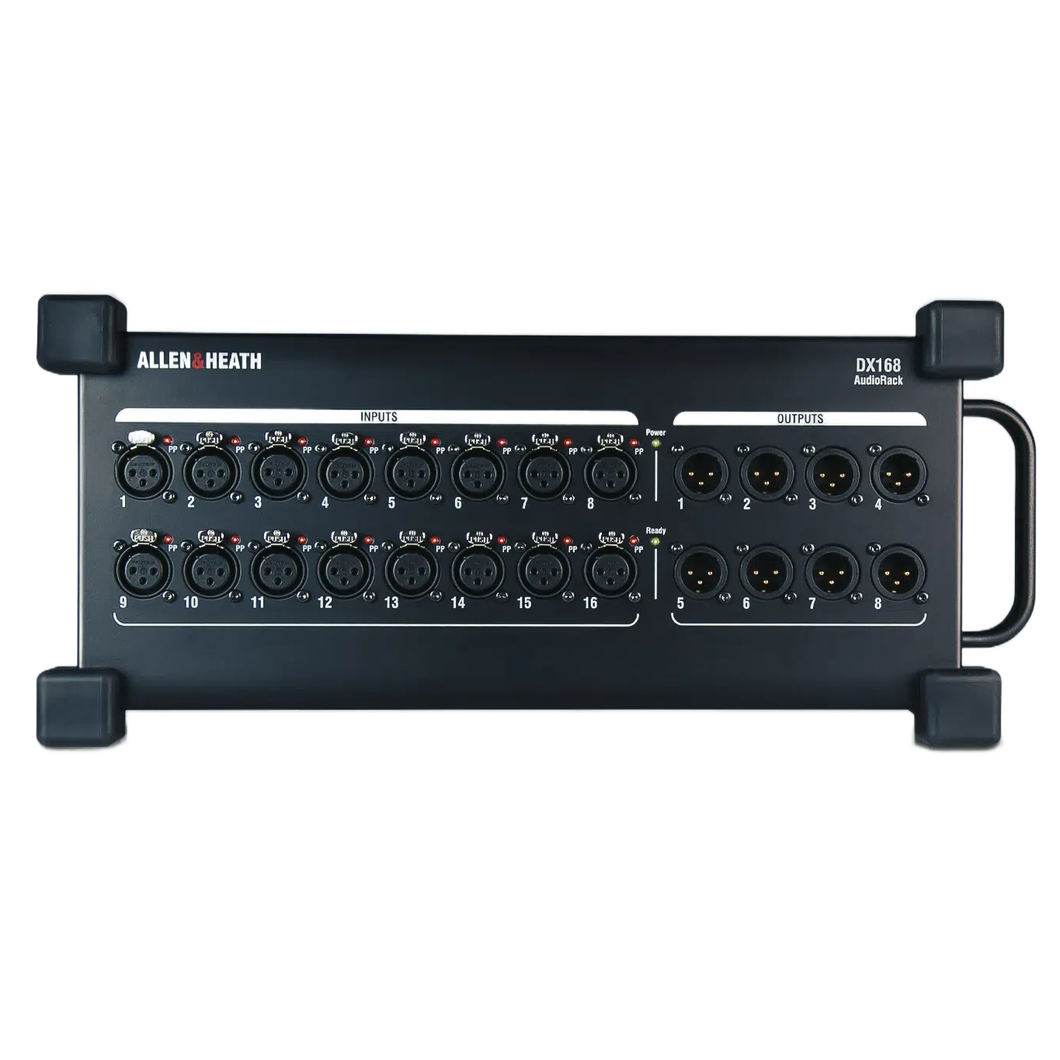 Allen & Heath AH-DX168 16in x 8out Stage Box w/ dLive 96kHz Mic Preamps, 96kHz-Easy Music Center