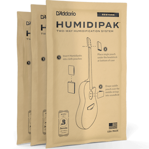 D'addario PW-HPCP-03 Replacement 3-Pack for Humidipak Restore-Easy Music Center