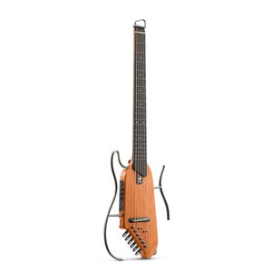  Donner HUSH-I Guitar For Travel - Portable Ultra-Light and  Quiet Performance Headless Acoustic-Electric Guitar, Mahogany Body with  Removable Frames, Gig Bag, and Accessories Natural : Musical Instruments