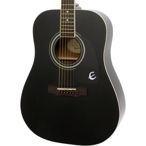 Epiphone EA10EBCH1 DR-100 Acoustic Guitar, Ebony-Easy Music Center