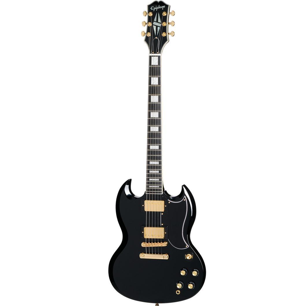 Epiphone EIGSGCEBGH1 SG Custom 2-Hum - Ebony-Easy Music Center