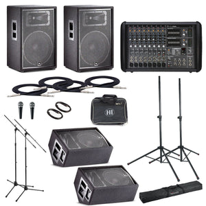 Easy Music Center Passive Live Sound System with Floor Monitors-Easy Music Center