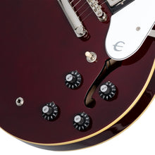 Load image into Gallery viewer, Epiphone EONGRDWRNH1 Noel Gallagher Riviera Semi-Hollow Electric Guitar, Dark Red Wine
