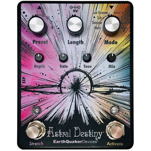 Earthquaker ASTRALDESTINY-SO LTD Space Odyssey Ed. Modulated Octave Reverb Effects Pedal-Easy Music Center