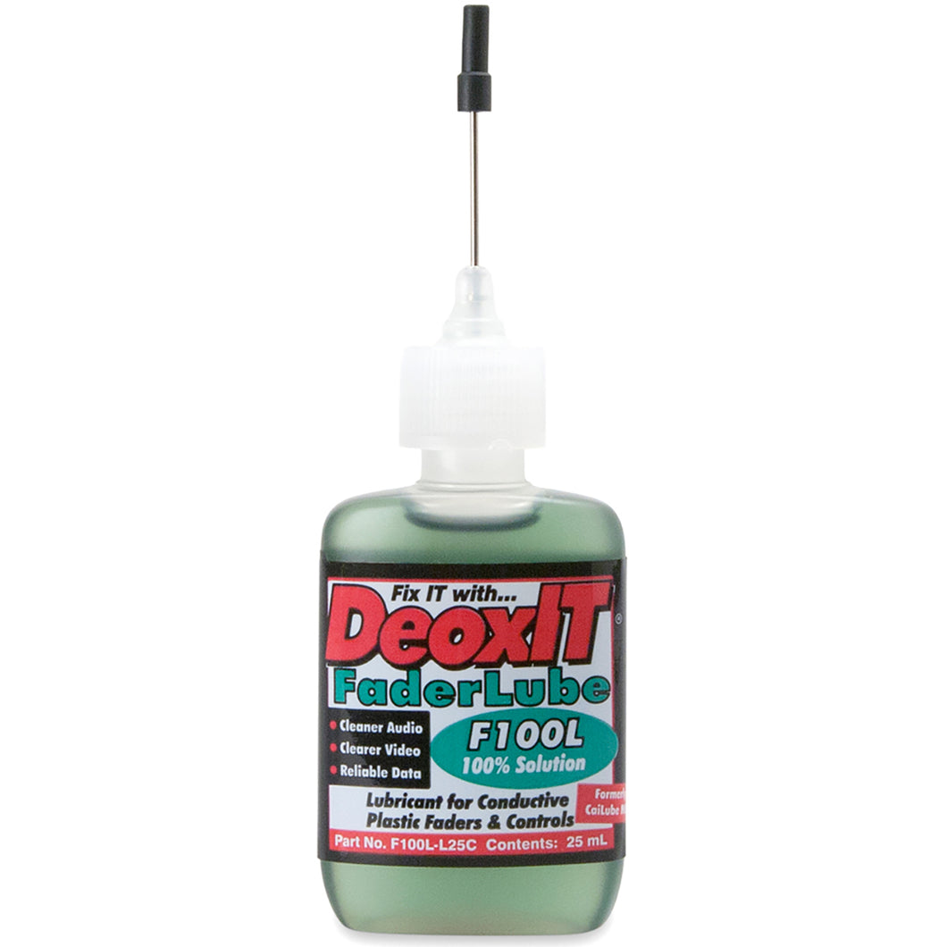 Hosa F100L-L25C CAIG DeoxIT FaderLube, 100% Dropper, 25 mL-Easy Music Center
