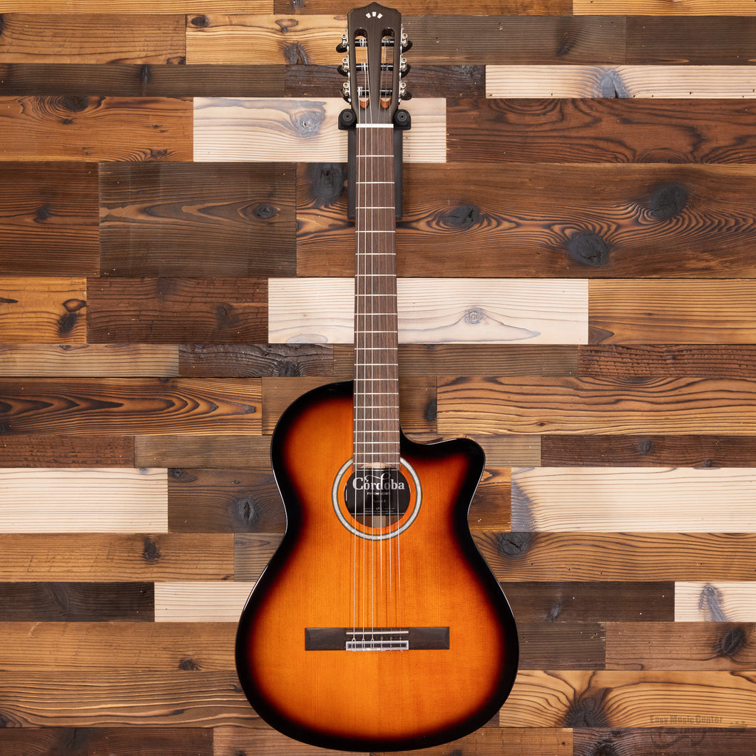 Cordoba FUSION5-EDGE-BST Aimm Exclusive Fusion 5, Spruce Top, Flame Mah b/s, Edge Burst-Easy Music Center