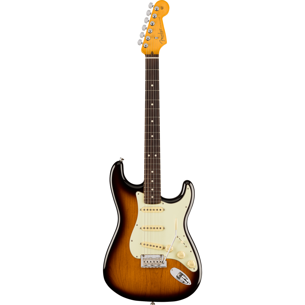 Fender 011-3900-803 70th Ann. Am Pro II Strat, SSS, RW, 2-Color Sunburst-Easy Music Center