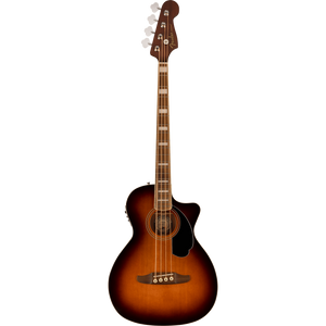 Fender 097-0783-164 Kingman 4-string Acoustic Bass w/ Electronics, Shaded Edge Burst-Easy Music Center