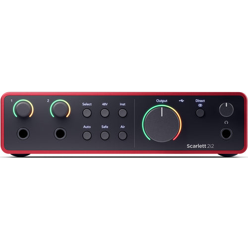 Focusrite SCARLETT2I2-4G Scarlett 2i2 4th Gen Audio Interface-Easy Music Center
