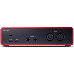 Focusrite SCARLETT2I2-4G Scarlett 2i2 4th Gen Audio Interface-Easy Music Center