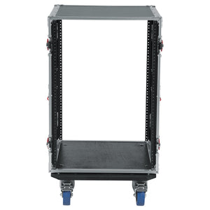 Gator G-TOUR-16U-CAST, ATA Wood Flight Rack Case, 16U, 17" Deep, with Casters-Easy Music Center