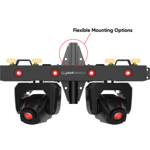 Chauvet GIGBARBRIDGEILS GigBAR Bridge 2-in-1 Lighting System w/ ILS-Easy Music Center
