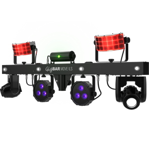 Chauvet GIGBARMOVEILS GigBar Move ILS 5-in-1 Pack-and-Play Lighting System-Easy Music Center