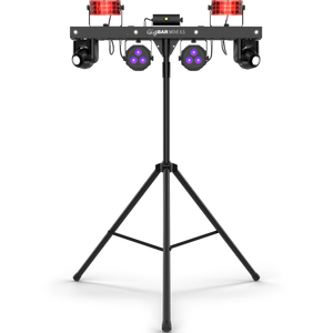 Chauvet GIGBARMOVEILS GigBar Move ILS 5-in-1 Pack-and-Play Lighting System-Easy Music Center