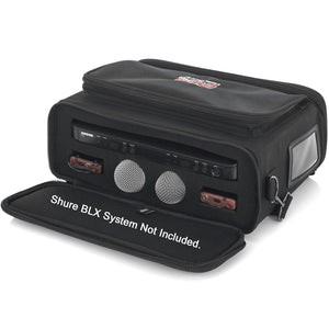 Gator GM-DUALW Carry Bag for Shure BLX Style Wireless Systems for Two Microphones and Two Bodypacks-Easy Music Center