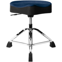 Load image into Gallery viewer, Gator GP-DTH-ASD-BL Drum Throne, Air Glide Saddle Seat w/ Pneumatic Height Adjustment, Blue-Easy Music Center
